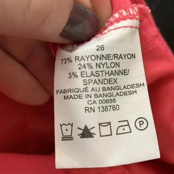 Pennington Pink Capri Sz  26 - Picture 4 of 4